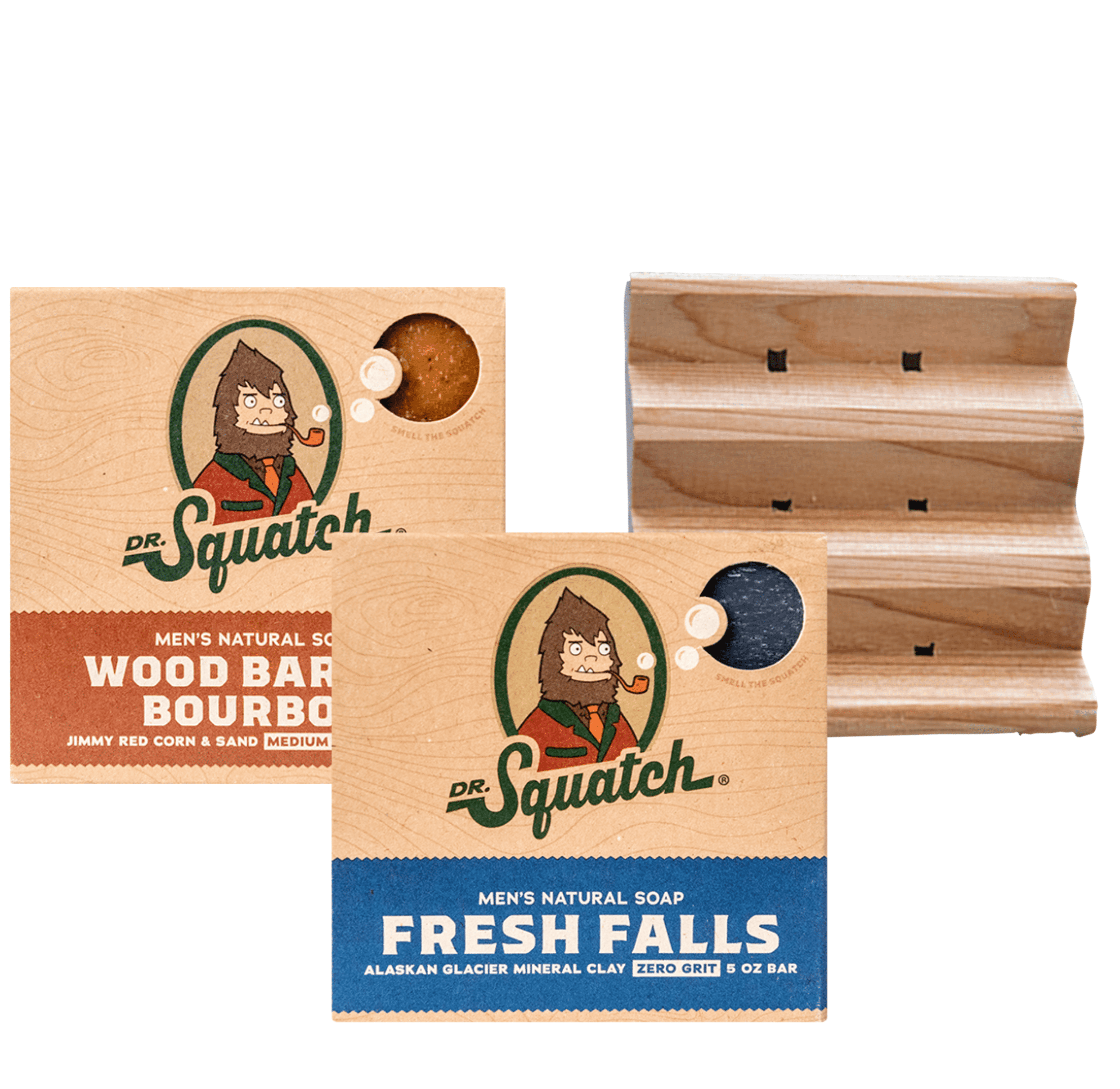 Men's Soap Bundle: Fresh Falls, Wood Barrel Bourbon France
