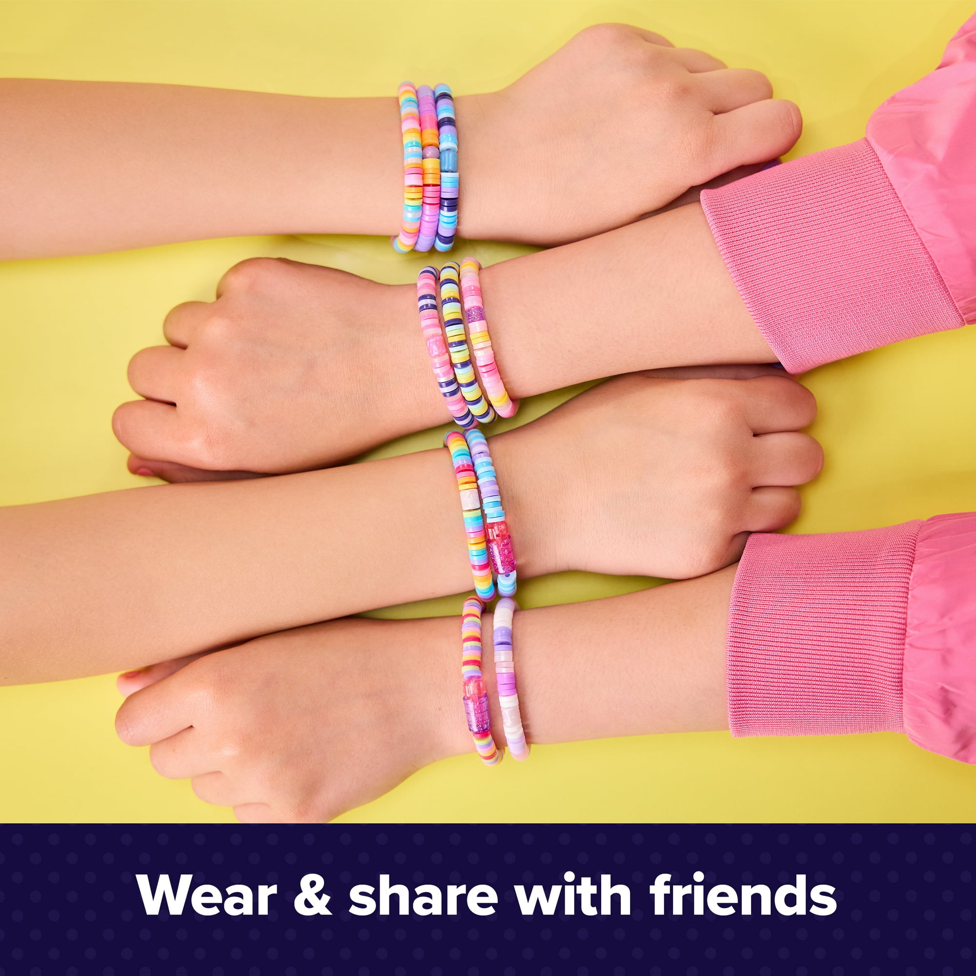 Cool Maker, Stack’d Heishi, Atelier à bracelets avec stylo à perles et plus de 1 200 perles pour bracelets, permet de créer 15 bracelets, activités artistiques et manuelles pour filles à partir de 7 a Cool Maker, Stack’d Heishi, Atelier à bracelets avec stylo à perles et plus de 1 200 perles pour bracelets, permet de créer 15 bracelets, activités artistiques et manuelles pour filles à partir de 7 ans