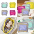 thumbnail image 2 of Multipurpose Sundries Storage Bag Square Mesh Storage Bag Cosmetic Organizer Travel Cosmetic Storage Pouch Enduring, 2 of 11