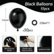 thumbnail image 2 of Globos de fiesta Awenztech de látex negro, 30 cm, 50 unidades, con cinta, 2 of 7