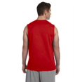 thumbnail image 2 of The Gildan Adult Ultra Cotton 6 oz Sleeveless T-Shirt - RED - 2XL, 2 of 2