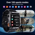 thumbnail image 6 of Blackview Smart Watch for Men with Bluetooth Calling, 900mAh Long Battery Life, 2.01" HD Display, Flashlight, Compass, 100+ Sports Modes, Fitness Tracker for Android iPhone, 6 of 6