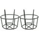 thumbnail image 4 of 2 soportes para macetas colgantes de bonsái, de hierro, con ganchos para casa, oficina y balcón (negro, pequeño)., 4 of 7