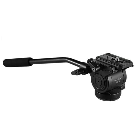 Professional Photography Video 65mm Base Diameter Fluid Drag Tilt Hydraulic Damping Head with Quick Release Plate for DSLR Camera Tripod Monopod Slider