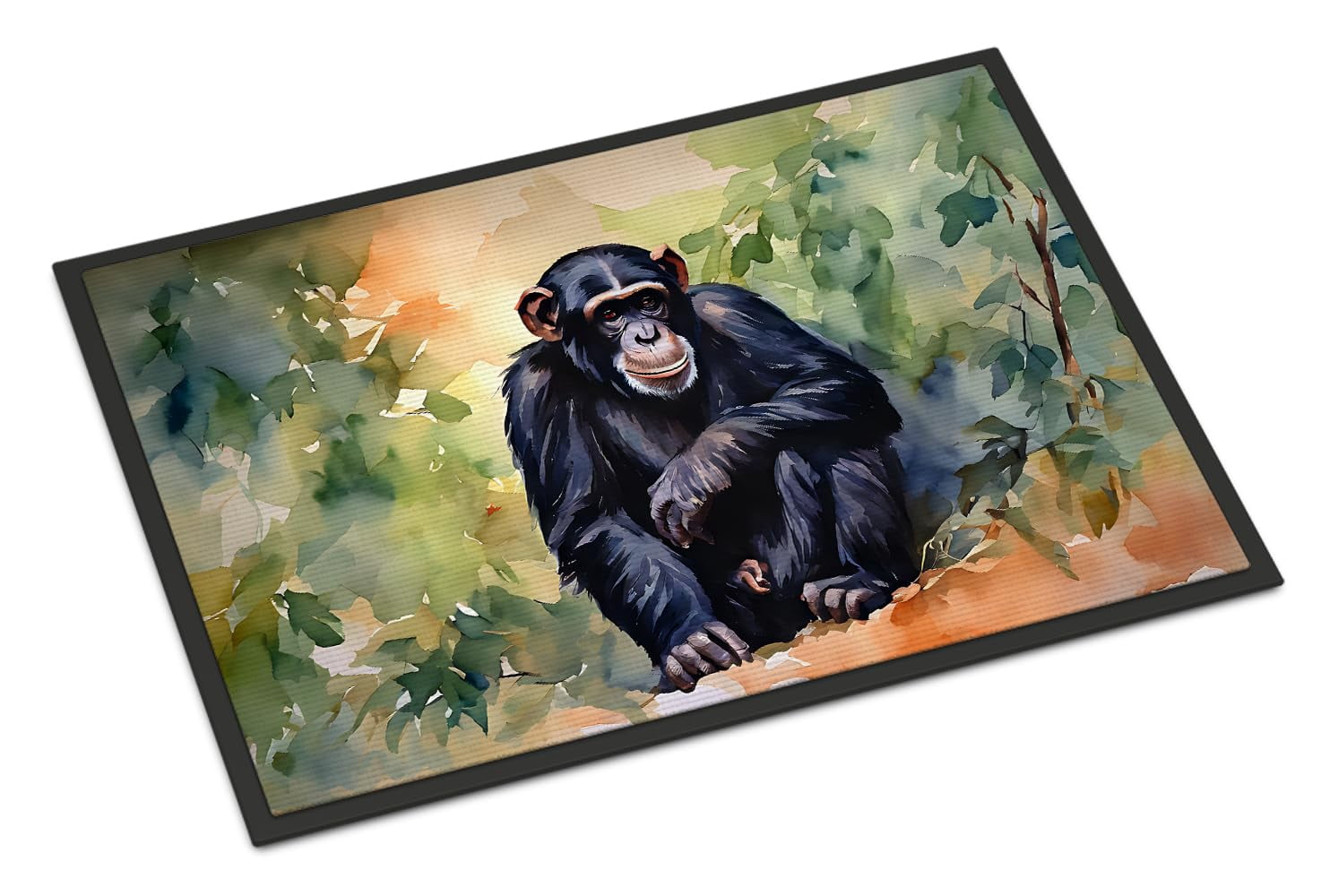 Caroline's Treasures DAC2943JMAT Kodiak Bear Doormat Front Door Mat Indoor Outdoor Rugs for Entryway, Non Slip Washable Low Pile, 24H X 36W
