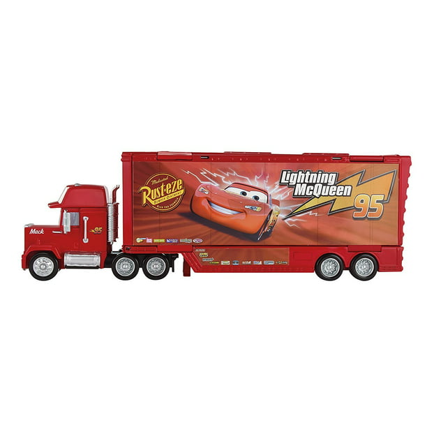 Concessie mechanisch Centraliseren Mattel Disney Pixar Cars Wheel Action Drivers Mack Truck Hauler Playset |  DKV46 - Walmart.com