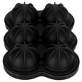thumbnail image 4 of 6-Grid Ice Ball Maker Reusable Silicone Ice Ball Mold Tray for Home Kitchen Bar UseBlack, 4 of 7