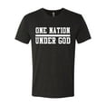 thumbnail image 2 of Wild Bobby One Nation Under God Inspirational/Christian Men Premium Tri Blend Tee, Vintage Black, Small, 2 of 5