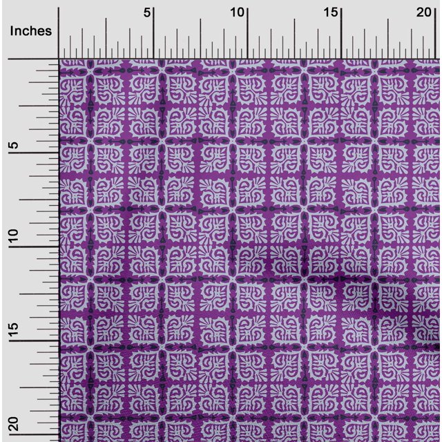 oneOone Cotton Silk Fabric Arrow|Swirl & Floral Block Print Sewing Fabric BTY 42 Inch Wide