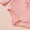 thumbnail image 5 of Linfrsh Toddler Girls Outfits Girls' Baby Long Sleeved Dress + Long Pants Cute Print + Hairband Set, 5 of 5