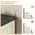 thumbnail image 4 of YouTrend 6 Drawer Dresser,Farmhouse Chest of Drawers for Bedroom with Metal Handles,Large Wood Drawer Organizer 55" Wide TV Stand for Living Room,Hallway,White, 4 of 8
