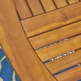 thumbnail image 4 of Priscilla Outdoor 5 Piece Acacia Wood and Wicker Dining Set with Cushions, Teak, Multibrown, Beige, 4 of 4