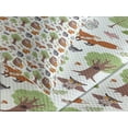 thumbnail image 4 of Ambesonne Forest Quilted Bedspread Set 3 Pcs, Doodle Woodland Animals, King Size, Multicolor, 4 of 5