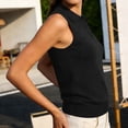 thumbnail image 6 of PNTUTB Fashion Tank Top for Women Sleeveless Top Casual Shirt Collar Solid-Color Minimalist Workwear Style Slim Breathable Comfortable Tank Tops, 6 of 6