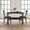 Black, variant on Find Hidden Treasures 4 Piece Dining Table Set - Ergonomic Kitchen Table with Upholstered Bench and 2 Chairs, Space-Saving Design for Apartments and Homes - Durable and Easy to Assemble,Black