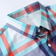 thumbnail image 7 of Vekome Mens Button down Shirts and Blouses Big and Tall Short Sleeve Tops Oversized Collared Casual Blouses Plaid Summer Tee Shirts, 7 of 7