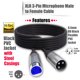 thumbnail image 3 of Cable de micrófono XLR, cable de extensión de micrófono, cable de conector de , XLR XLR , para micrófono Cable de audio de Gloria Cable de micrófono, 3 of 7