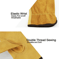 thumbnail image 4 of Guantes de trabajo para hombres y mujeres Guantes de jardinería de cuero resistentes a puñaladas y cortes, 4 of 6