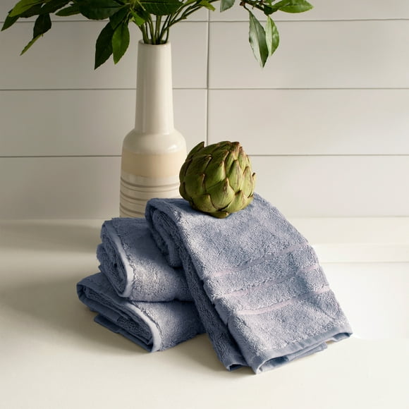 Bamboo Hand Towel Set - Blue Lagoon by Cariloha for Unisex - 3 Pc Towel