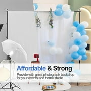EMART 10x8.5ft Heavy Duty Adjustable Photo Studio Backdrop Stand Kit with Clamps, Sandbags & Carry Bag for Events, Parties, Photography