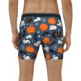thumbnail image 2 of Men's Boxer Briefs, halloween pumpkins owls Soft and Breathable Mens Underwear Boxer Briefs With Widen Waist, 2 of 5