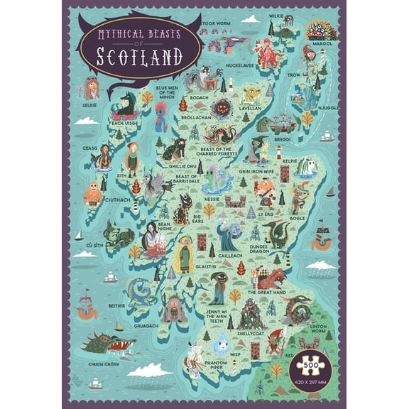Mythical Beasts of Scotland Jigsaw, (Hardcover)