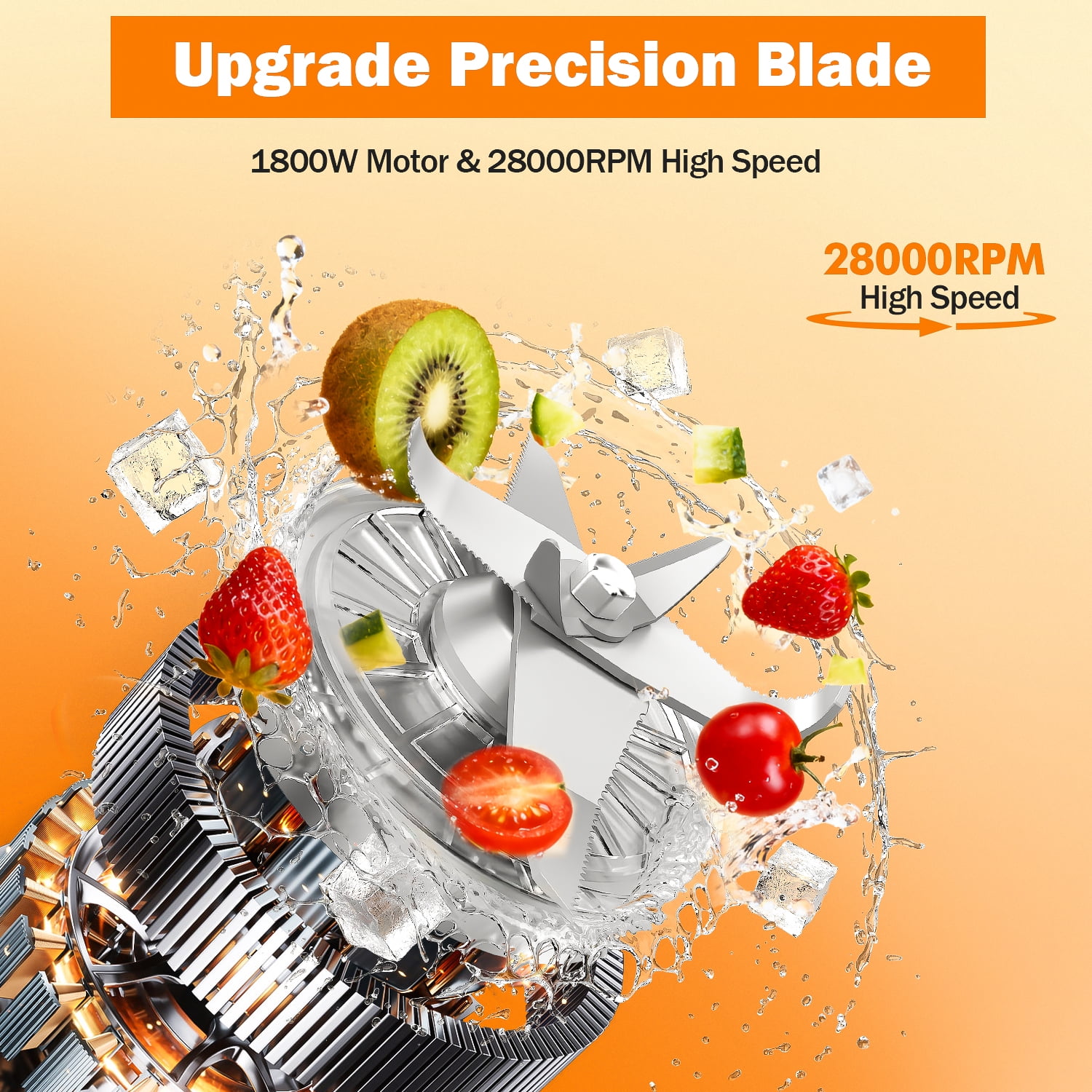 TINANA Blender for Smoothies, 2-in-1 Blender Grinder Combo