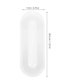 thumbnail image 2 of Lente de luz para campana extractora, cubierta de plástico transparente LED para luz de cocina, repuesto de lámpara ovalada para campana extractora de humo, 2 of 7