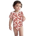 thumbnail image 2 of Yiaed Tomato Print Infant Climbing Short Sleeve Onesie One-Piece Baby Bodysuit Clothes 0-12 Months -2 Years, 2 of 6