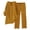 Coffee, variant on Womens Pant Suit Long Sleeve Daily Casual Solid Shirt Tops Pockets Shirt Trousers Set Two Piece Sets for Women
