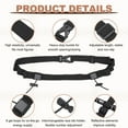 thumbnail image 3 of Uxcell Race Number Belt, Elastic Comfortable Running Belts with 6 Energy Gel Loops for Triathlon 2 Pcs & Black/Light Gray, 3 of 6