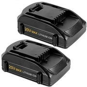 2Packs 4.0Ah Replacement Battery Compatible with Worx 20 Volt Lithium Battery WA3520 WA3525 WG151s, WG155s, WG251s, WG255s, WG540s, WG545s, WG890, WG891