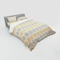 thumbnail image 3 of Ambesonne Ethnic Bedding Set 3 Pcs, Modern Bohem Flower, Twin, Apricot Grey and White, 3 of 3