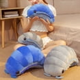 thumbnail image 4 of Vogacara Muñeca de algodón PP con forma de insecto, dibujos animados que reemplazan a los niños, simulación suave, Color sólido, juguete Muñecas y casas de muñecas Azul 50CM, 4 of 6