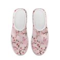 thumbnail image 2 of Chririnla Cherry Blossoms Butterfly Pink Slip on Loafers Shoes for Women Mesh Casual Running Shoes for Outdoor, 2 of 5