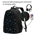 thumbnail image 2 of Salouo Gamepads Pattern Extra Large Travel Laptop,Backpack with USB Charging Port College Backpack Business Work Bag Casual Daypack Fits for Men & Women, 2 of 7