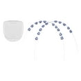 thumbnail image 2 of 2 piezas decoración de dientes temporal con suministros de caja de almacenamiento accesorio de bracero de bricolaje Azul oscuro, 2 of 8