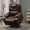 Brown Breathable Faux Leather, variant on JUUXO Lift Chairs Collection Adult Oversized Lift Chair with Heated, Breathable Faux Leather, Solid Print, Living Room