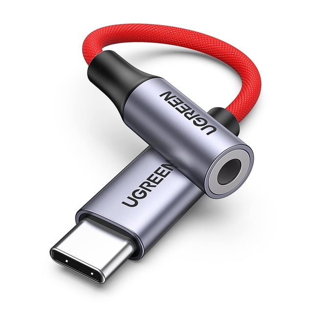Adaptador de audio USB C a 3,5 mm UGREEN para iPhone iPad Galaxy