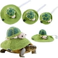 thumbnail image 3 of NOVELAR Green Knitted Pet Hoodie, Soft Yarn Turtle Shell Costume for Comfort, Ideal for Indoor and Outdoor Pet Apparel, 3 of 7