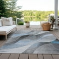 thumbnail image 6 of Addison Rugs Chantille Indoor/Outdoor Transitional Swirls Sky Washable Rectangle Rug, 2'6" x 3'10", 6 of 6