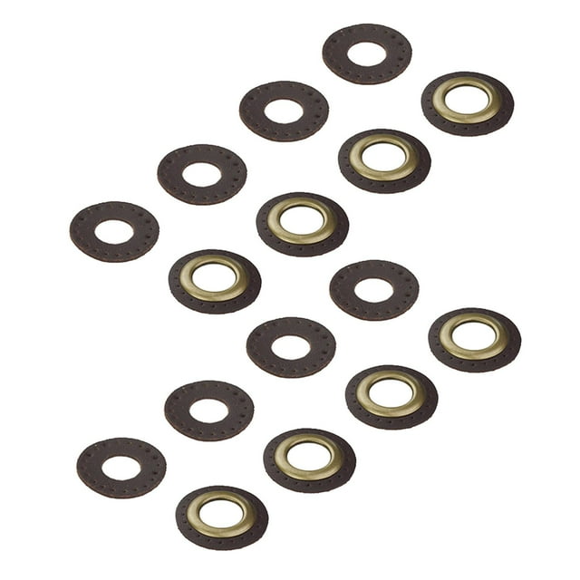Kit de reparación de ojales para botas, kit de ojales, kit de estuche, juegos, cortina de bronce, proyecto de ropa Marron oscuro
