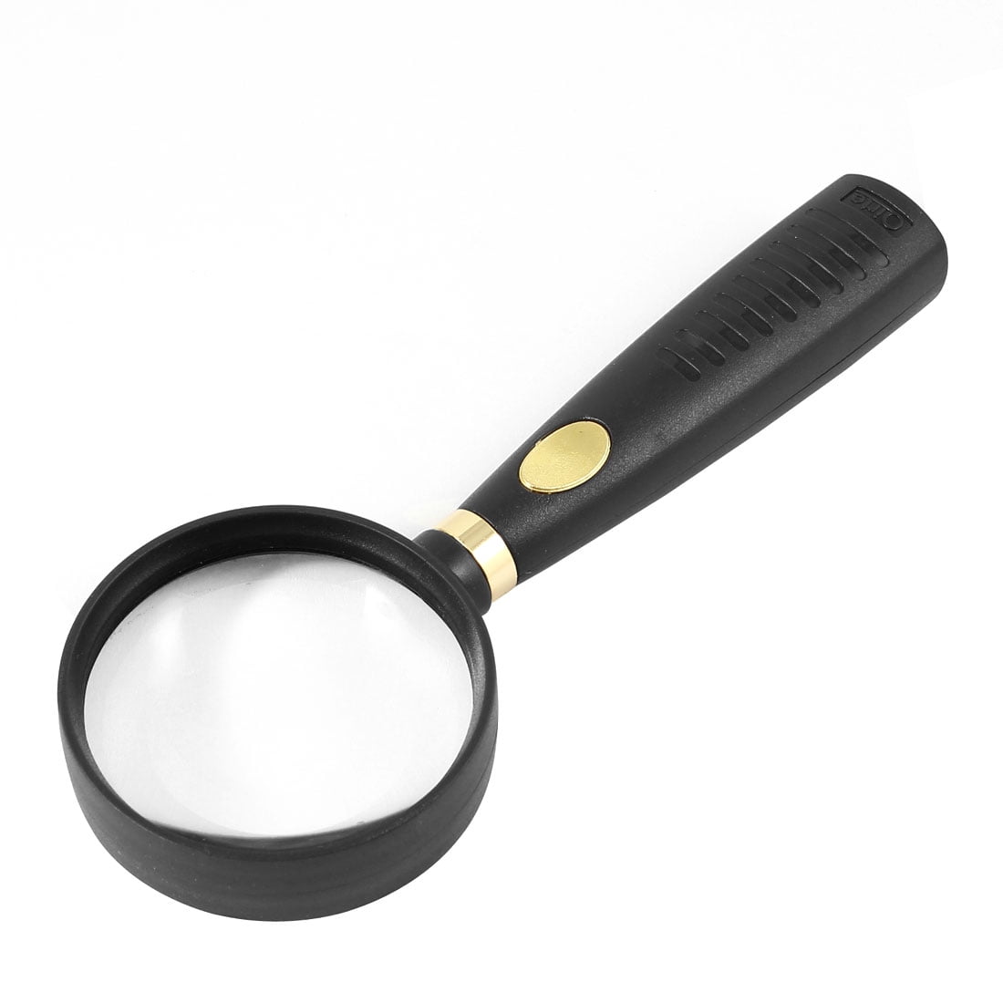 Unique Bargains Army Green Plastic Handle 50mm Diameter Lens Magnifier