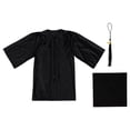 thumbnail image 1 of 1 Set Child Graduation Gown Set Graduation Celebration Kids Dress Gown, 1 of 9