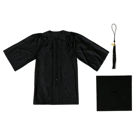 

1 Set Child Graduation Gown Set Graduation Celebration Kids Dress Gown
