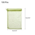 thumbnail image 2 of 100pcs Organza Bags 3.9x5.9 Inch Drawstring Favor Pouches Mesh Bag Army Green, 2 of 7