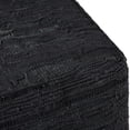 thumbnail image 3 of WyndenHall  Garcia Boho Square Pouf in Woven Genuine Leather Black, 3 of 5