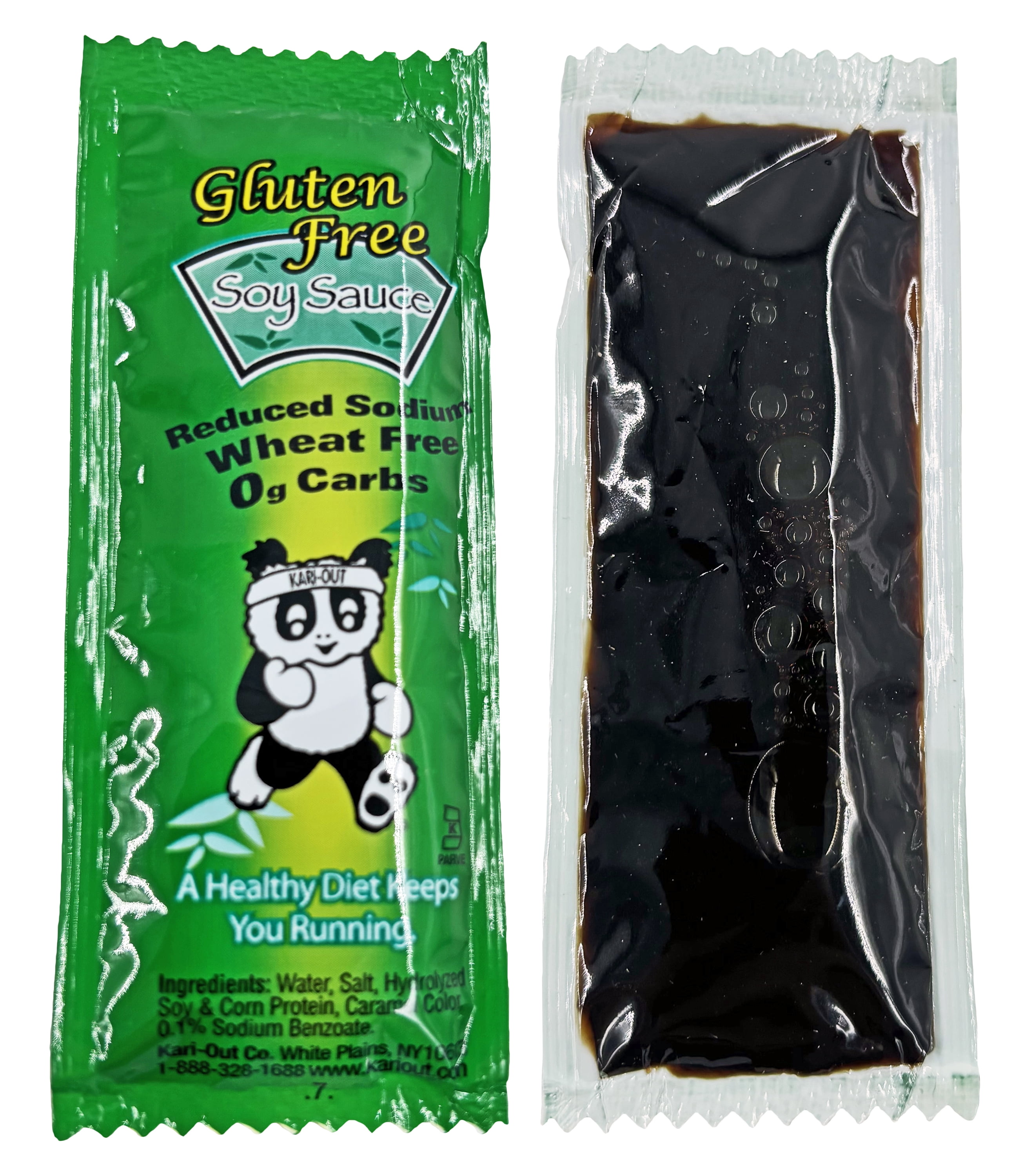 Kari-Out Gluten Free Soy Sauce 8 Gram Packet | Kosher | 400 Count