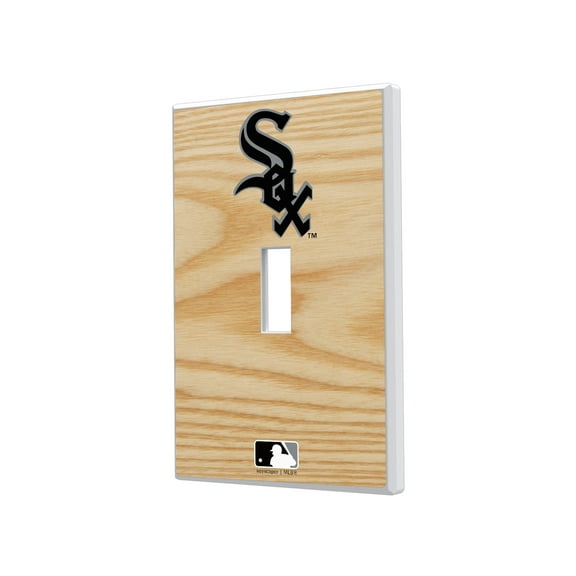 Chicago White Sox Baseball Bat Design Single Toggle Light Switch Plate