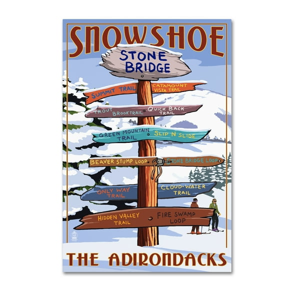 Trademark Fine Art 'Snow' Canvas Art by Lantern Press